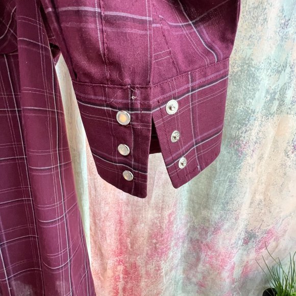 📌Ely Cattleman Men's Long Sleeve Plaid Western Shirt - Picture 6 of 14